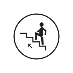 up down stairs icon information sign	