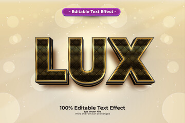 Lux editable text effect in modern trend style