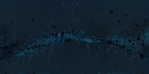 Grainy Blue Bold Brush Stroke with Spray Texture Hand Crazy Sketch Random Pattern Chaos and Variety Modern Art Drawing Painting 2D Illustration Digital Texture Wallpaper.