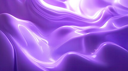 Fototapeta premium Soothing 3D purple background with soft, organic forms and a gentle, ambient light.