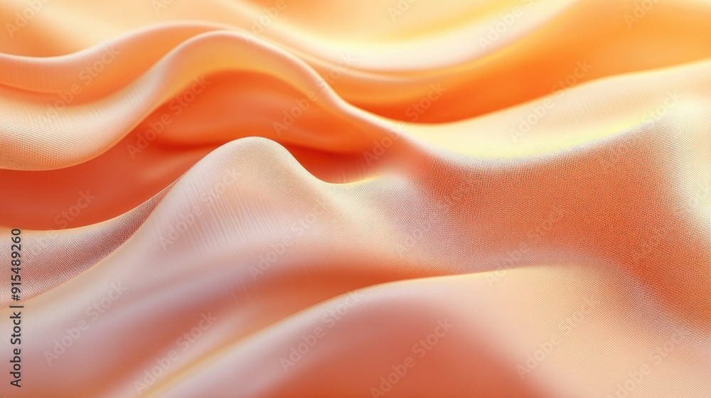 Poster subtle 3d orange background with gentle gradients and smooth transitions, ideal for calming and eleg
