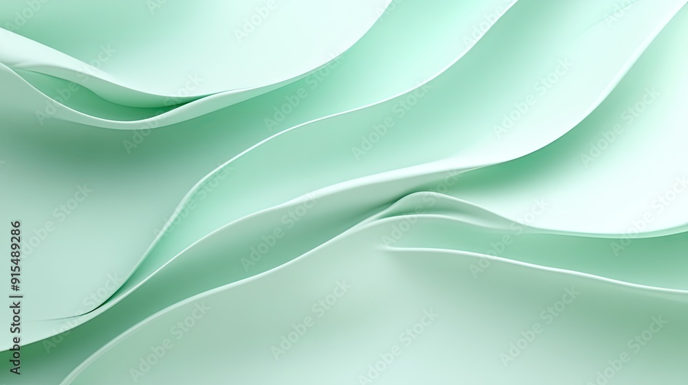 Aufkleber subtle 3d light green background with soft gradients and smooth transitions, ideal for a refined and