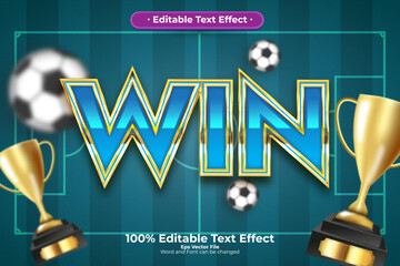 Win editable text effect in modern trend style