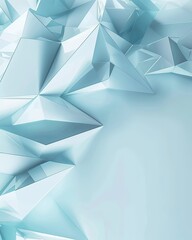 Obraz premium Design an infographic background with a light blue color scheme and minimalist geometric shapes. The image should be clean and modern, with lots of copy space