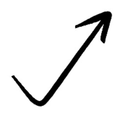 arrow line, doodle, vector, hand drawn