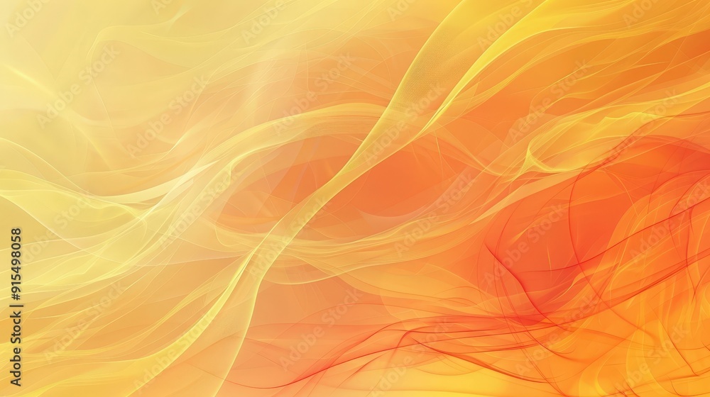 Poster a smooth gradient of warm yellows and oranges creates a sunny and uplifting abstract background. the