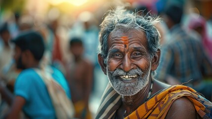 Many beautiful Indian people Light candles and decorate the church with monks