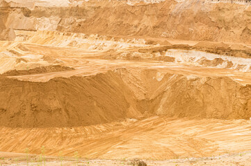 Large sand pits in operation in West Germany