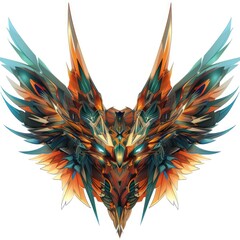 Red Skeleton Dragon Monster Head