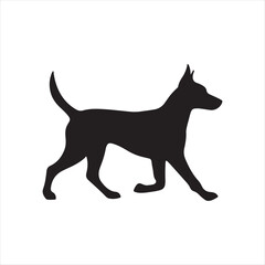 Dog silhouette vector