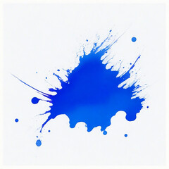 Dark Blue Ink Stain on a white background