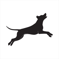 Dog silhouette vector