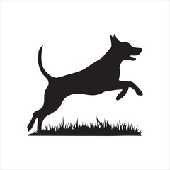 Dog silhouette vector