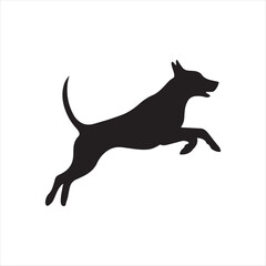 Dog silhouette vector