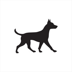 Dog silhouette vector