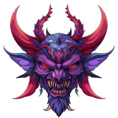 Red Skeleton Dragon Monster Head