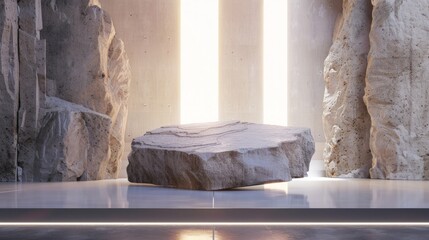 Minimalist Stone Architecture - Abstract Design