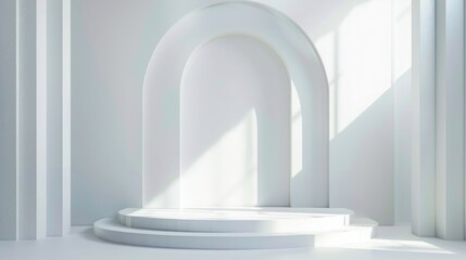 Minimalist White Arch Interior Design