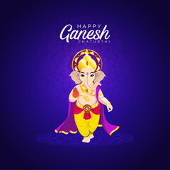 Ganesh Chaturthi festive greeting poster