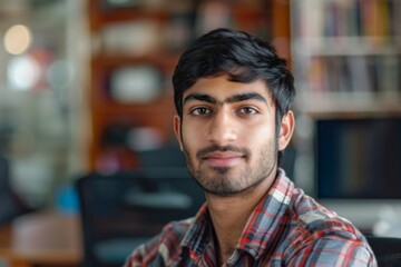 Obraz premium Portrait of a young male software engineer