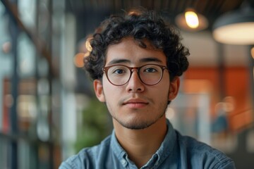Obraz premium Portrait of a young male accountant