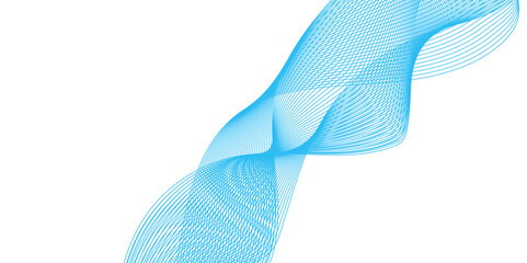 Abstract background with waves for banner. Web banner size. Abstract wave element for design. Element for design isolated on white and blue.