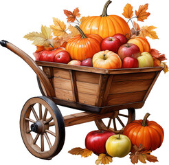 the harvest in a cart