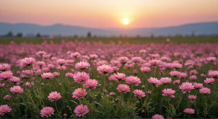Fototapeta premium sunrise in the field