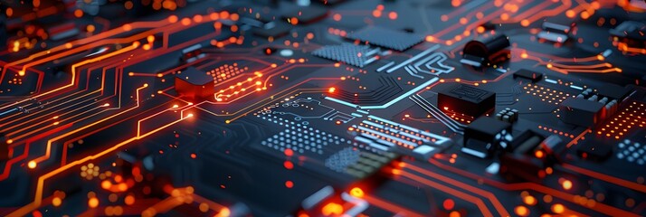 Obraz premium electronic circuit board