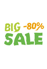 sale sign -80%