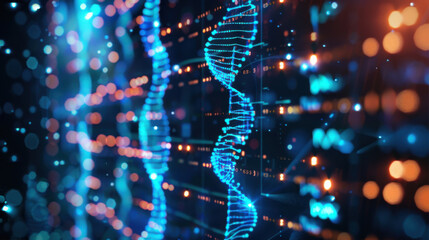 AI analyzing clinical trial data