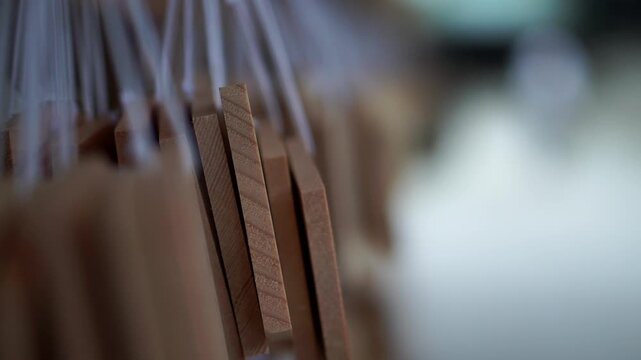 Hanging wood board write for wish and desire in shinto temple Tokyo Japan