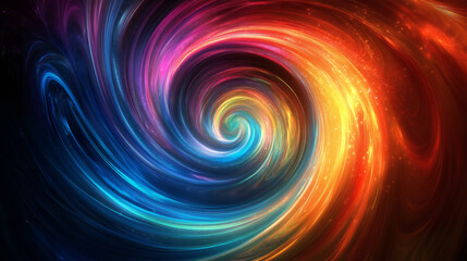 Swirling Spiral Abstract Background Circle Colorful Vibrant Pink red Yellow blue Wallpaper