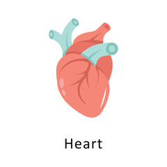 Heart Vector Flat Icon Design illustration Symbol on White background EPS 10 File