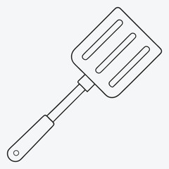 Cooking Spatula Line Art Masterpiece