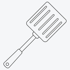 Cooking Spatula Line Art Masterpiece