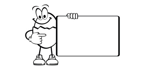 Cartoon drawing chicken egg mascot. good morning idea. Cracked or broken eggs. Cooking food, culinary ingredient pictogram. World food day or world egg day. breakfast tools