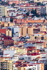 Aerial View of Residential Apartment Buildings in the city of La Línea de la Concepción