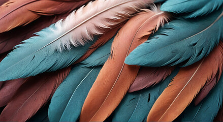 colorful feathers background
