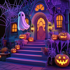 3D halloween illustration
