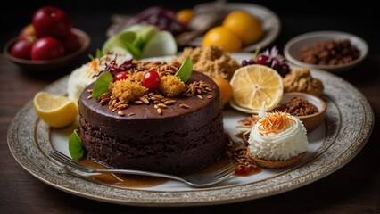 created cake delicious and sweet