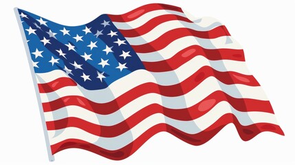 Obraz premium Waving American Flag: Symbol of Freedom and Patriotism