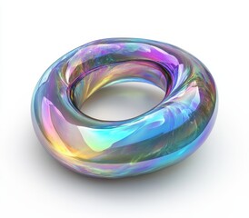 The solid hoop shape jewelry ring on white background is a PNG file.