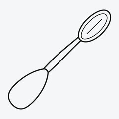 COOKING LADLE LINE ART ELEGANT DESIGN FOR CULINARY CREATIVES