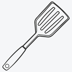 Cooking Spatula Line Art Masterpiece