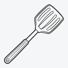 Cooking Spatula Line Art Masterpiece