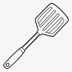 Cooking Spatula Line Art Masterpiece