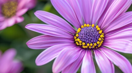 Intimate View of a Charming Purple Aster Blossom in Vibrant Bloom