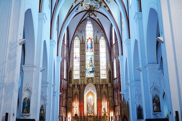 Fototapeta premium St Joseph Cathedral in Hanoi, Vietnam - ベトナム ハノイ 聖ヨセフ大聖堂 