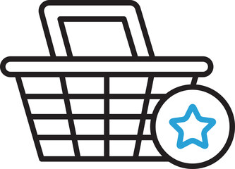 Shopping Basket and Favorite Icon
